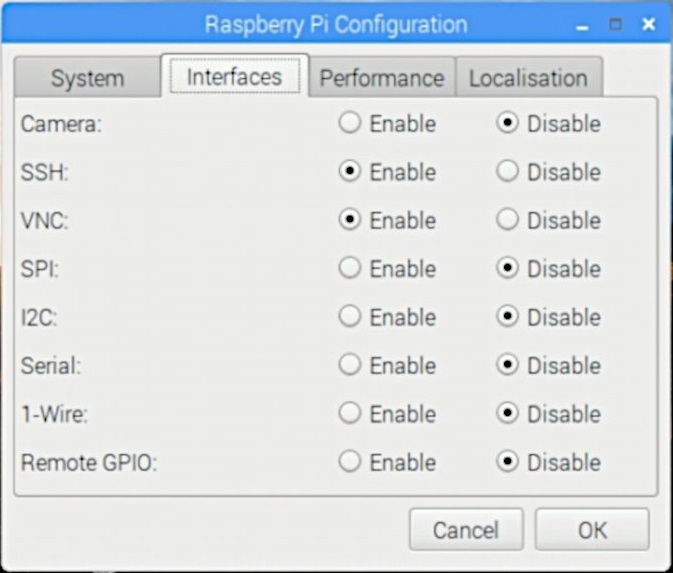 raspberry pi vnc server not enable