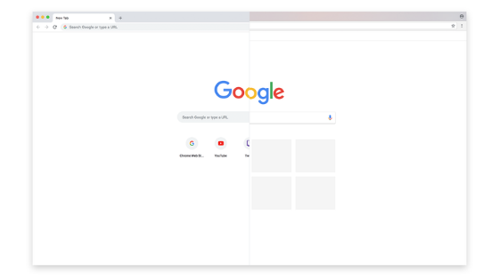 google chrome extensions icon most visited websites tab