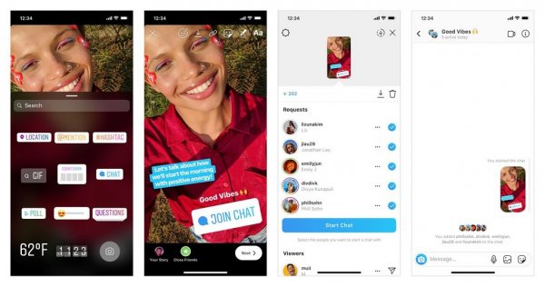 Instagram Stories: Group chat, how the new sticker works