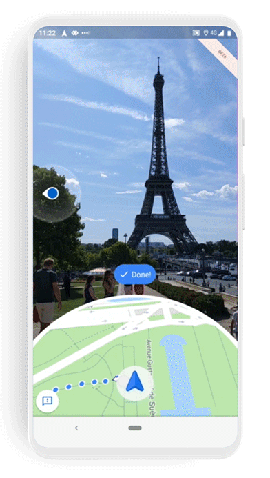 Google Maps augmanted reality