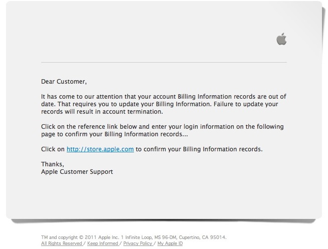 apple phishing