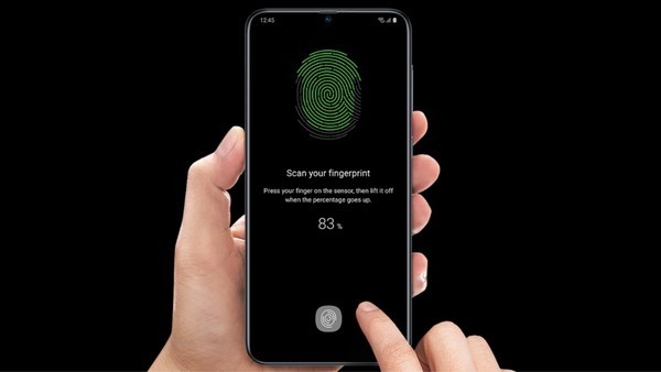 Galaxy A70 has built-in fingerprint reader