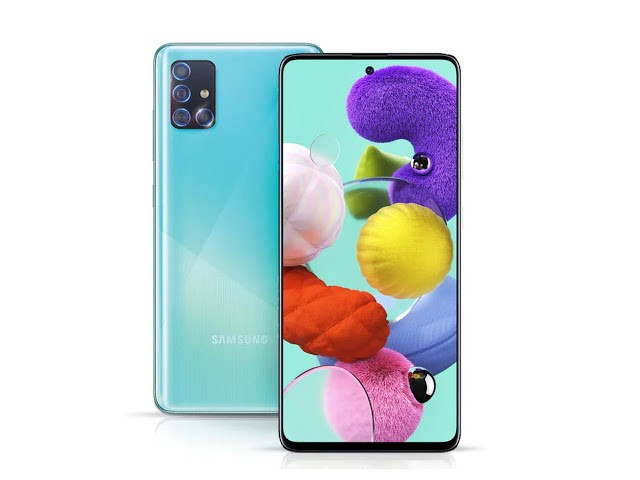 Galaxy A71 screen hole houses selfie camera