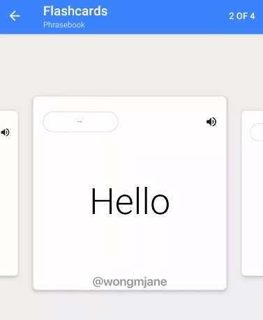 Google Translate tests new function with flashacards