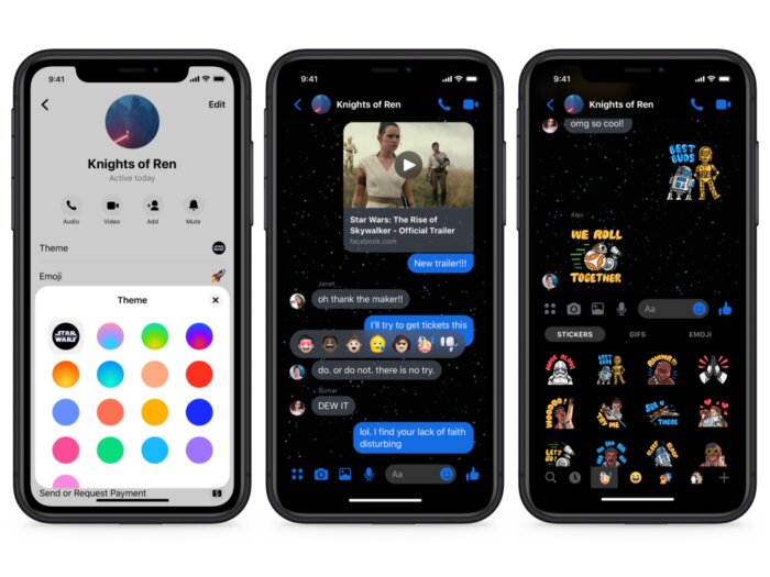 How to enable Star Wars theme in Messenger