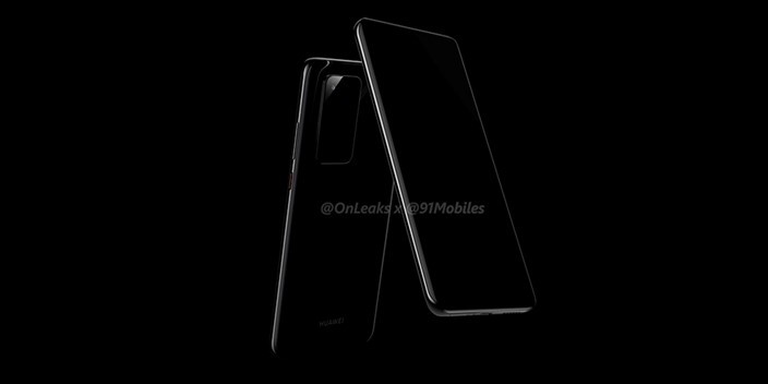 Initial rendering already showed possible backside design of Huawei P40 Pro