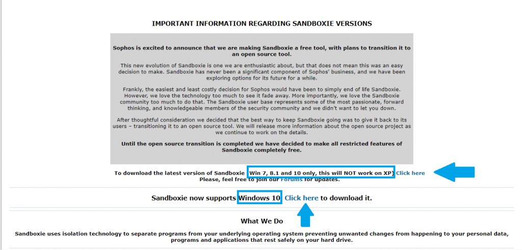 Install Sandboxie for free