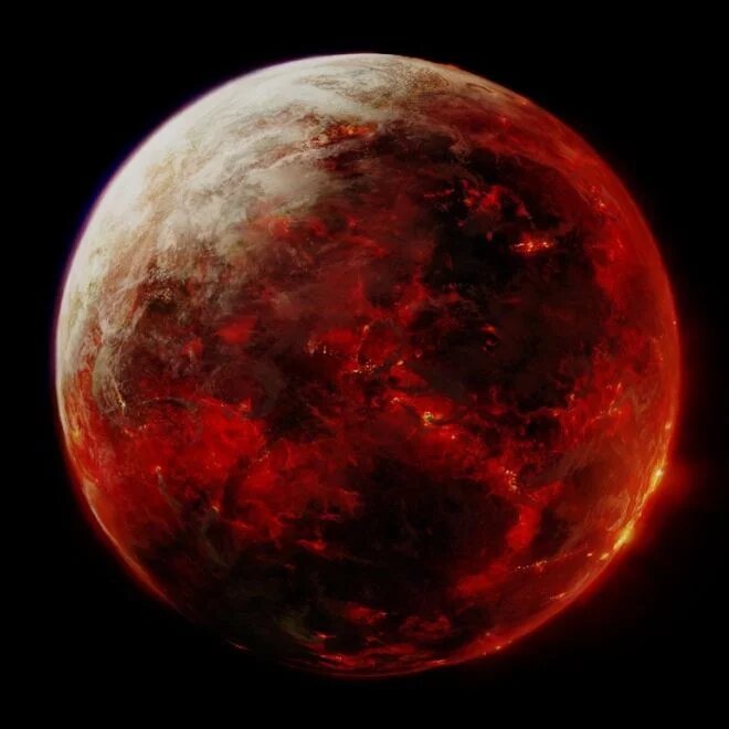 The Mustafar Volcanic Planet