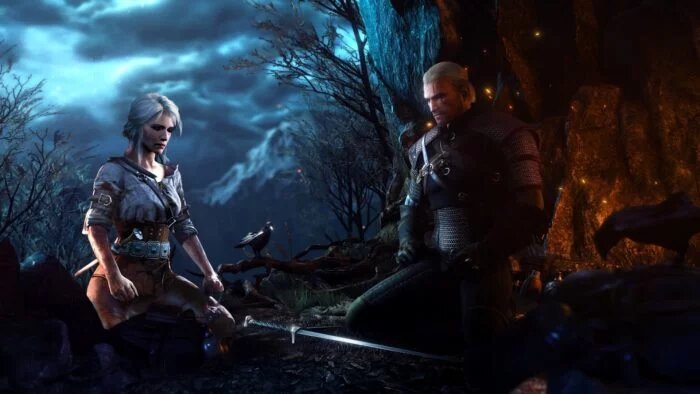 Ciri and Geralt in The Witcher 3