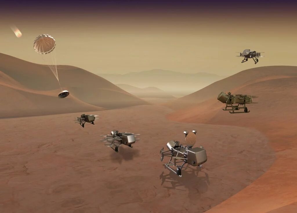 Dragonfly Mission Concept on Titan