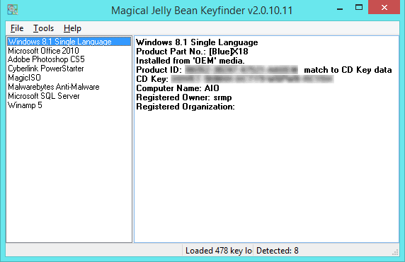 Magical keyfinder