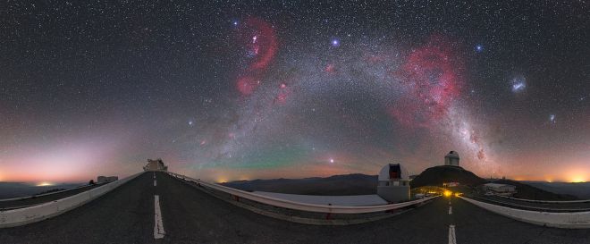 The Chilean Sky with the Milky Way and “Cosmic Fireworks”