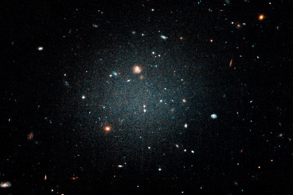 The galaxy, which studies say may contain almost no dark matter inside