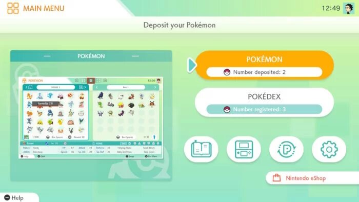 transfer Pokémons to Pokémon Home 1