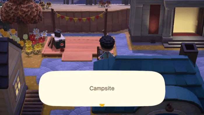 Animal Crossing - New Horizons campsite