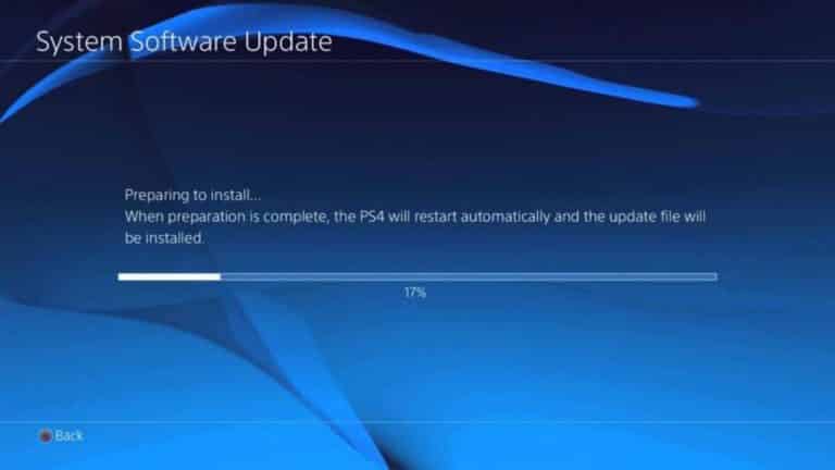 PS4 system update