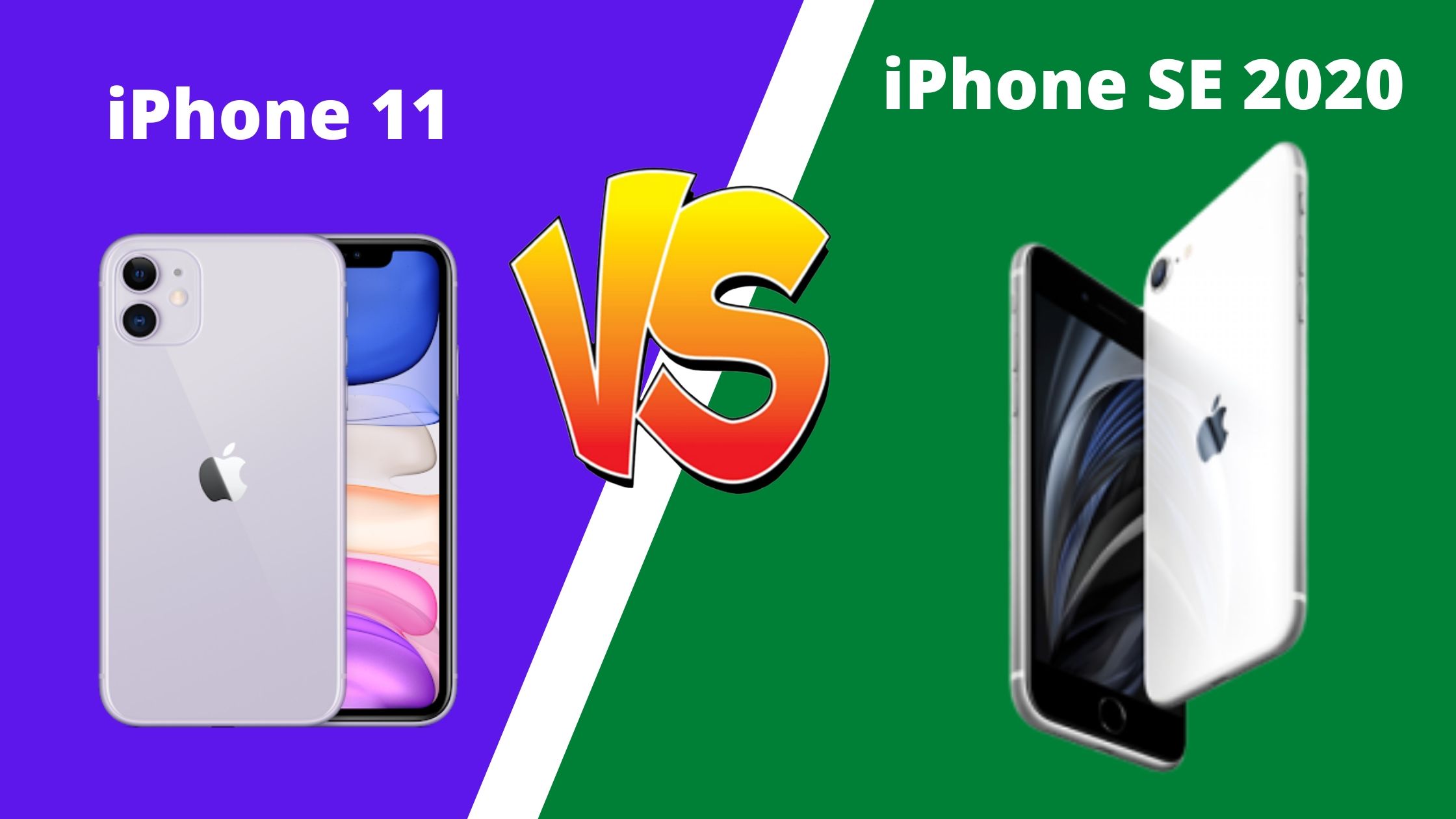 iPhone 11 vs iPhone SE 2020