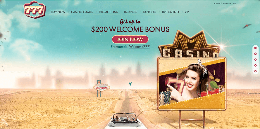 777 Casino mobile app