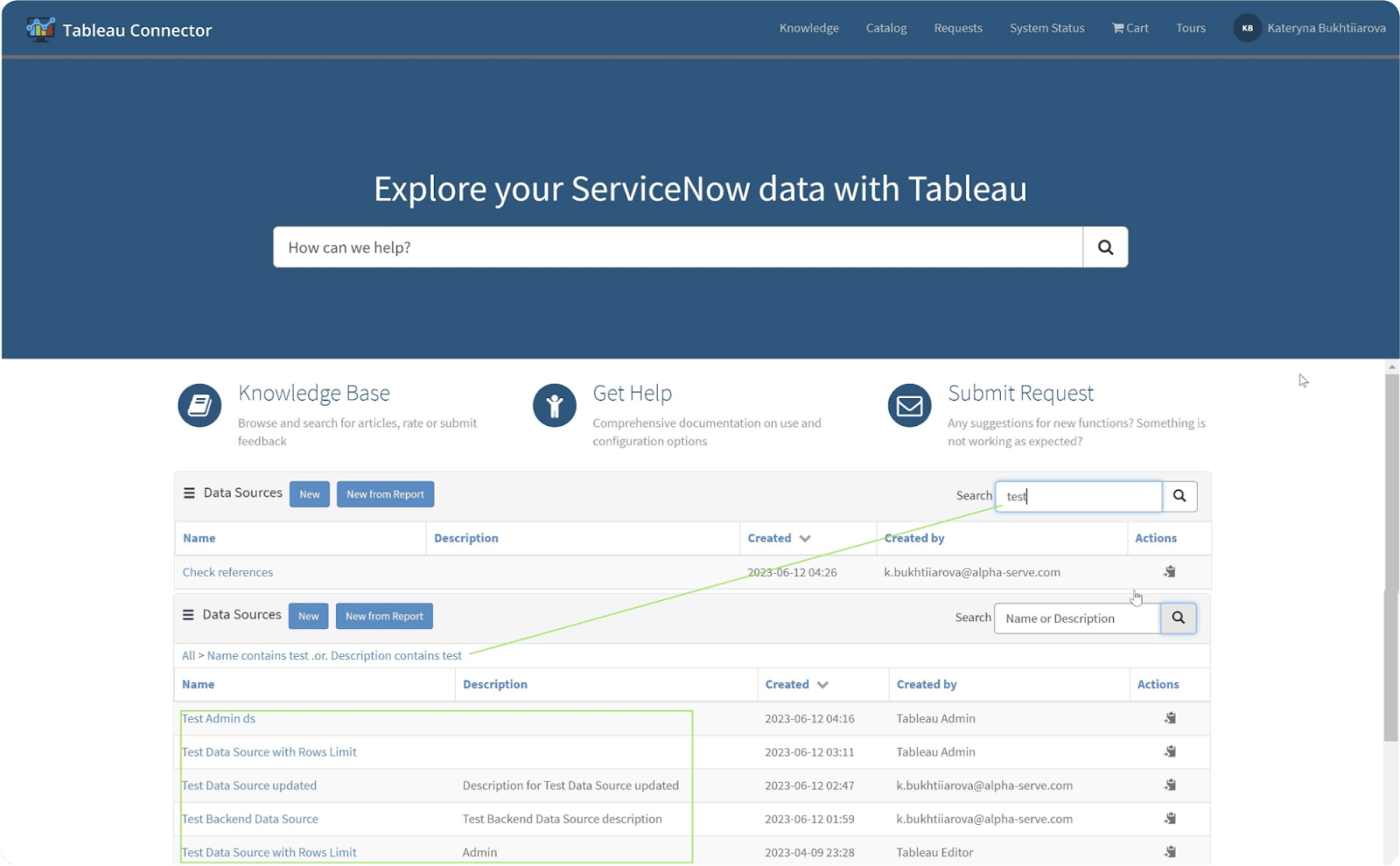 Tableau Integration with ServiceNow 17